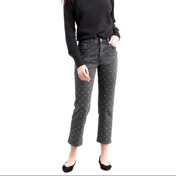 Levi's Denim - Levi’s 501 (high rise) Studded Jeans